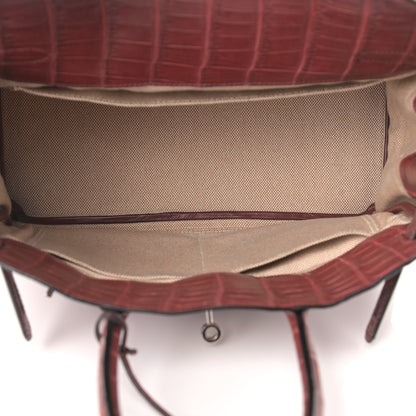 Hermes Matte Niloticus Crocodile Birkin 30 Rouge H 5 of 17