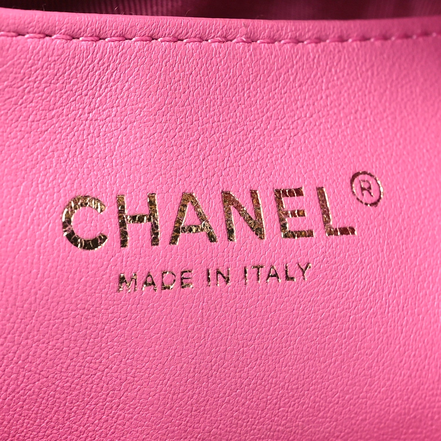 Chanel Calfskin Small CC Chain Bucket Drawstring Bag Pink 6 of 11
