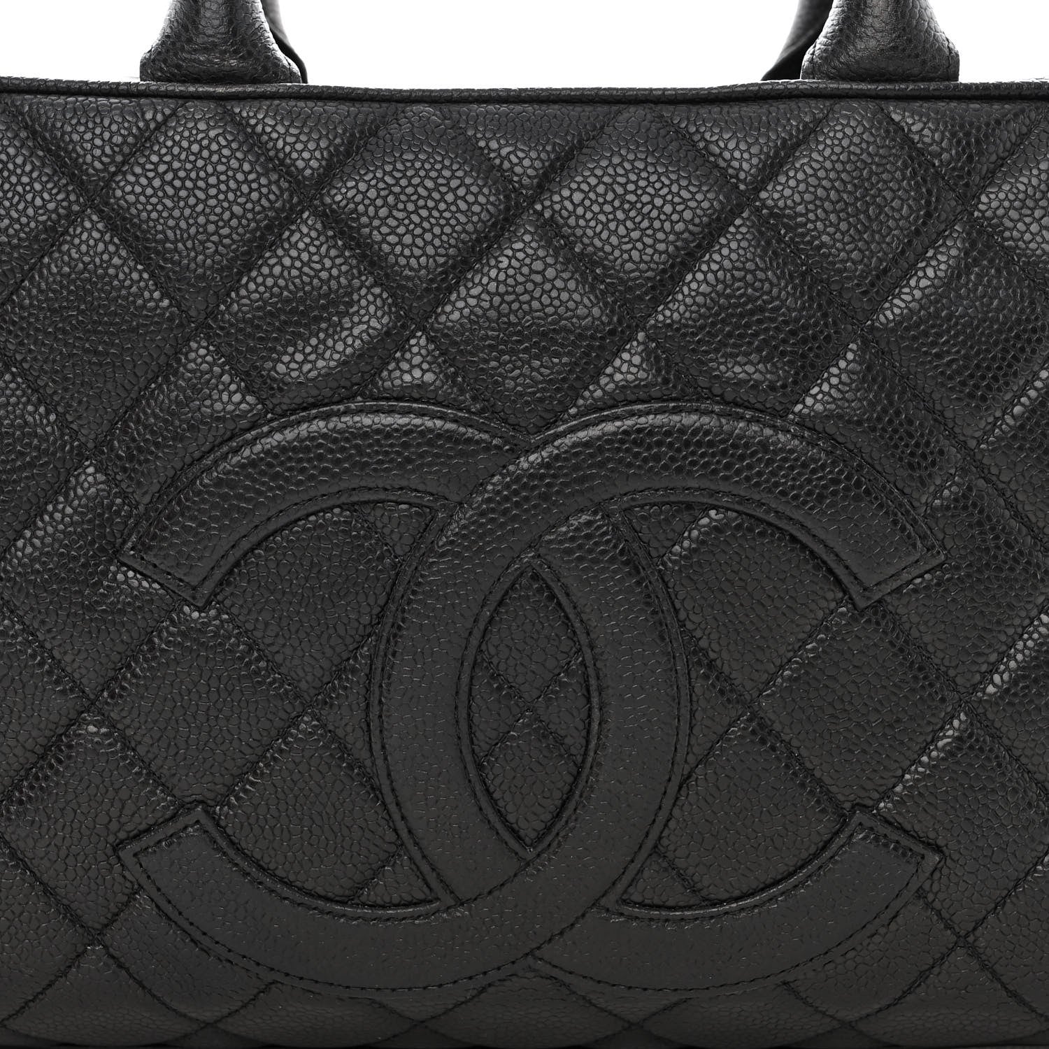 Chanel Caviar Quilted Large Bowler Black 8 of 10
