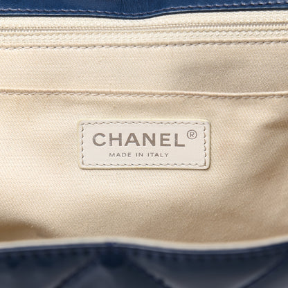 Chanel Vinyl Quilted In the Business Flap Bag Navy Blue 6 of 12
