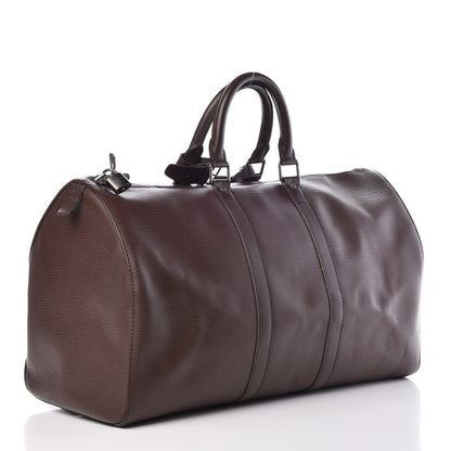 Louis Vuitton Epi Keepall 45 Moka 2 of 9