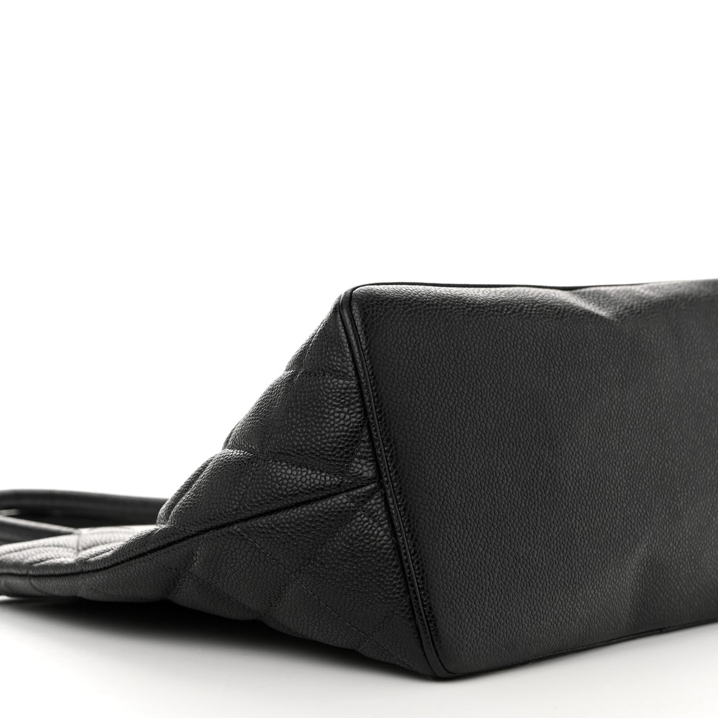 Caviar Quilted Medallion Tote Black