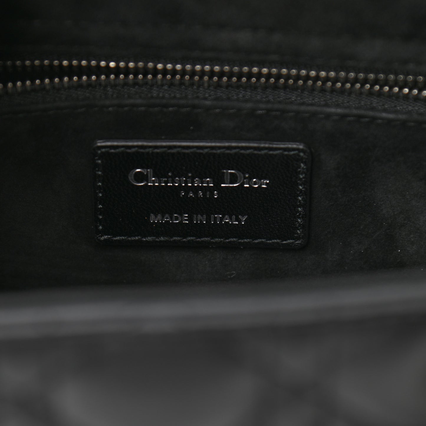 Lambskin Cannage Medium Lady Dior Black