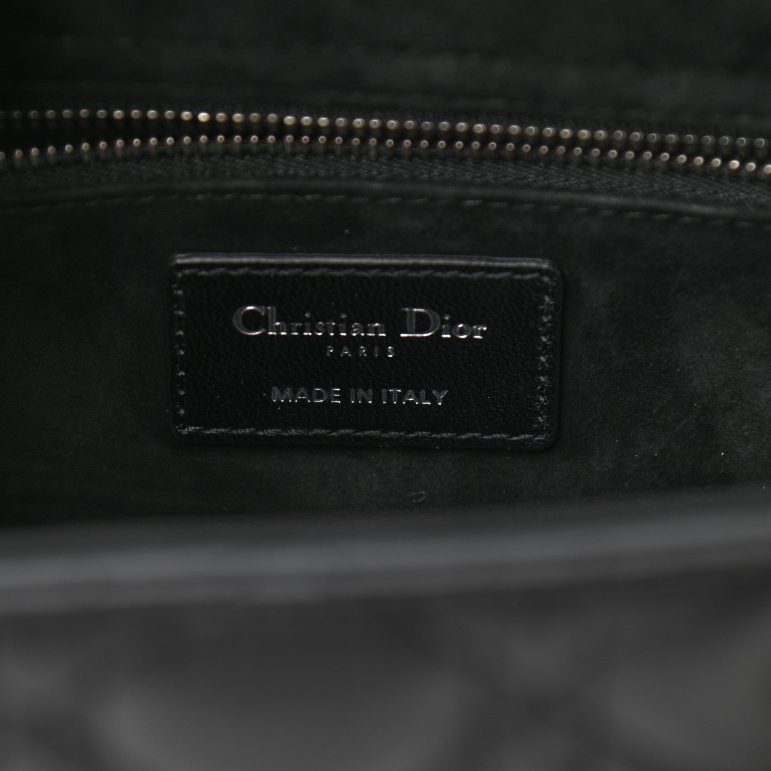 Christian Dior Lambskin Cannage Medium Lady Dior Black 6 of 9
