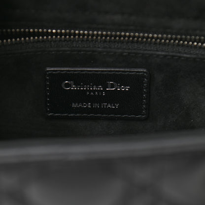 Christian Dior Lambskin Cannage Medium Lady Dior Black 6 of 9
