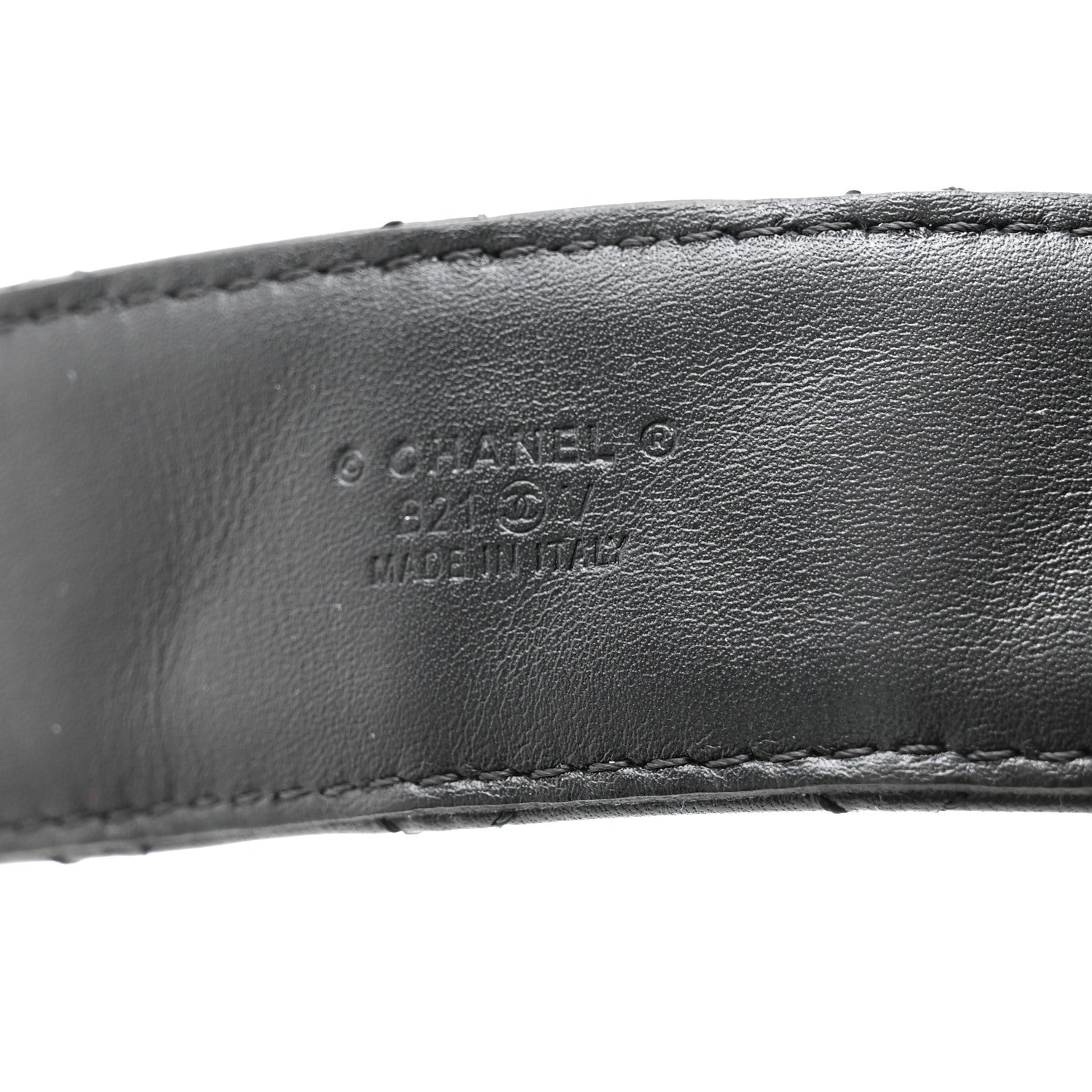 Chanel Lambskin Quilted CC Chain Belt 85 34 Black 5 of 7