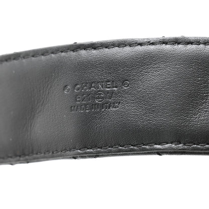 Chanel Lambskin Quilted CC Chain Belt 85 34 Black 5 of 7