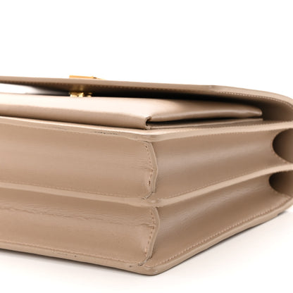 Saint Laurent Calfskin Medium Monogram Sunset Dark Beige 9 of 9