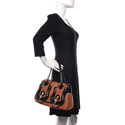 Fendi Nappa Patent B Bag Osso Black 2 of 11
