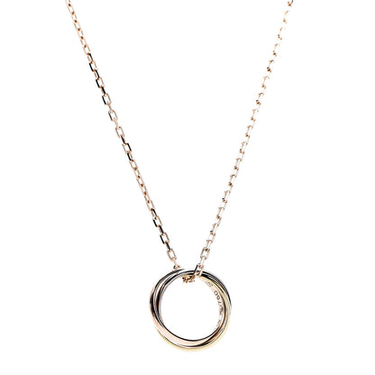 Cartier 18K Pink Yellow White Gold Baby Trinity Pendant Necklace 4 of 9