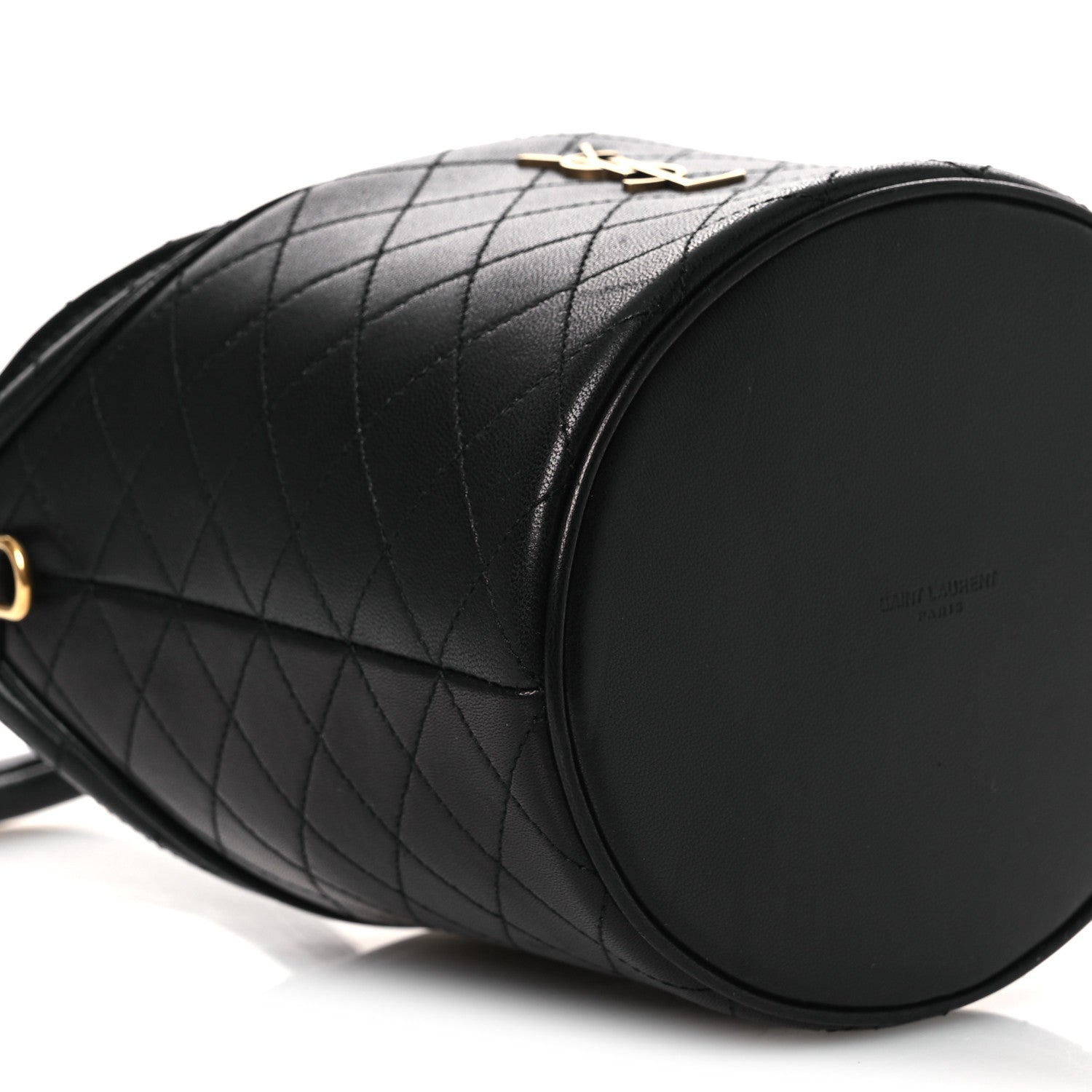 Saint Laurent Lambskin Gabby Mini Bucket Bag Black 9 of 12