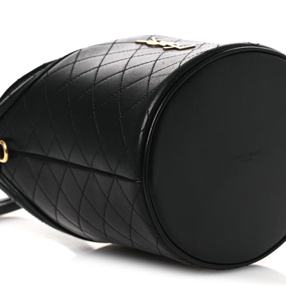 Saint Laurent Lambskin Gabby Mini Bucket Bag Black 9 of 12