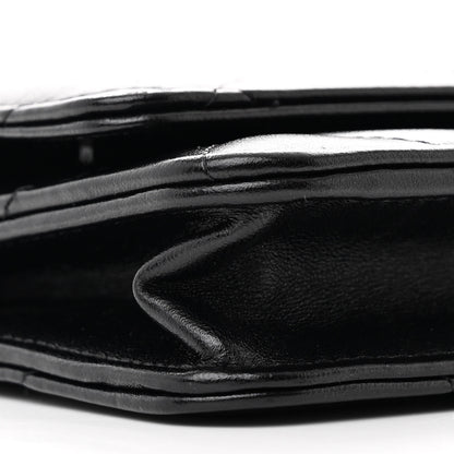 Chanel Lambskin Quilted Chanel 19 Wallet On Chain WOC Black 9 of 12