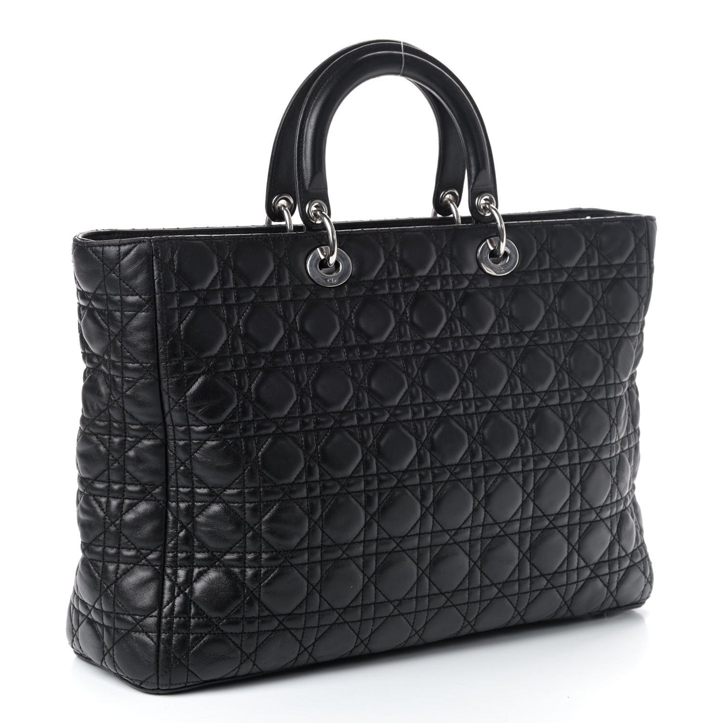 Lambskin Cannage XL Lady Dior Black