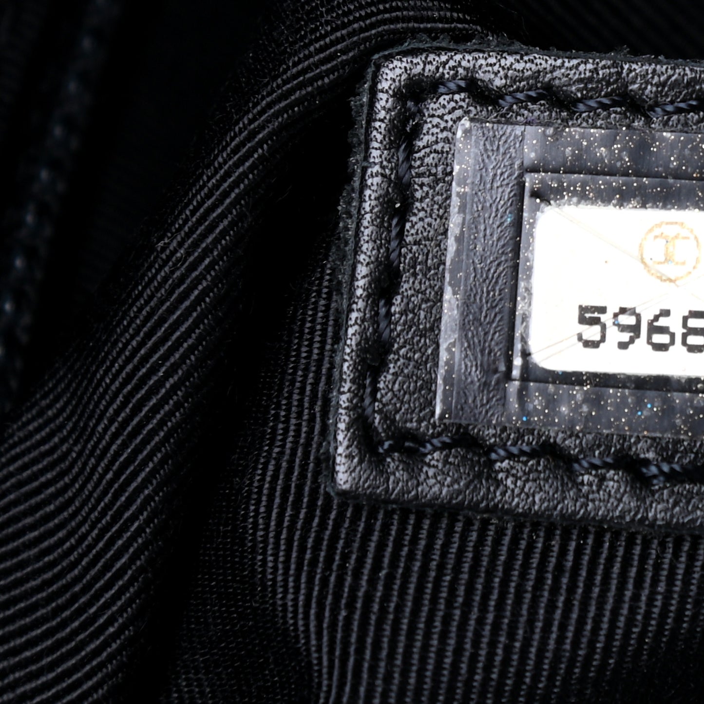 Caviar Quilted CC Shopping Tote Black