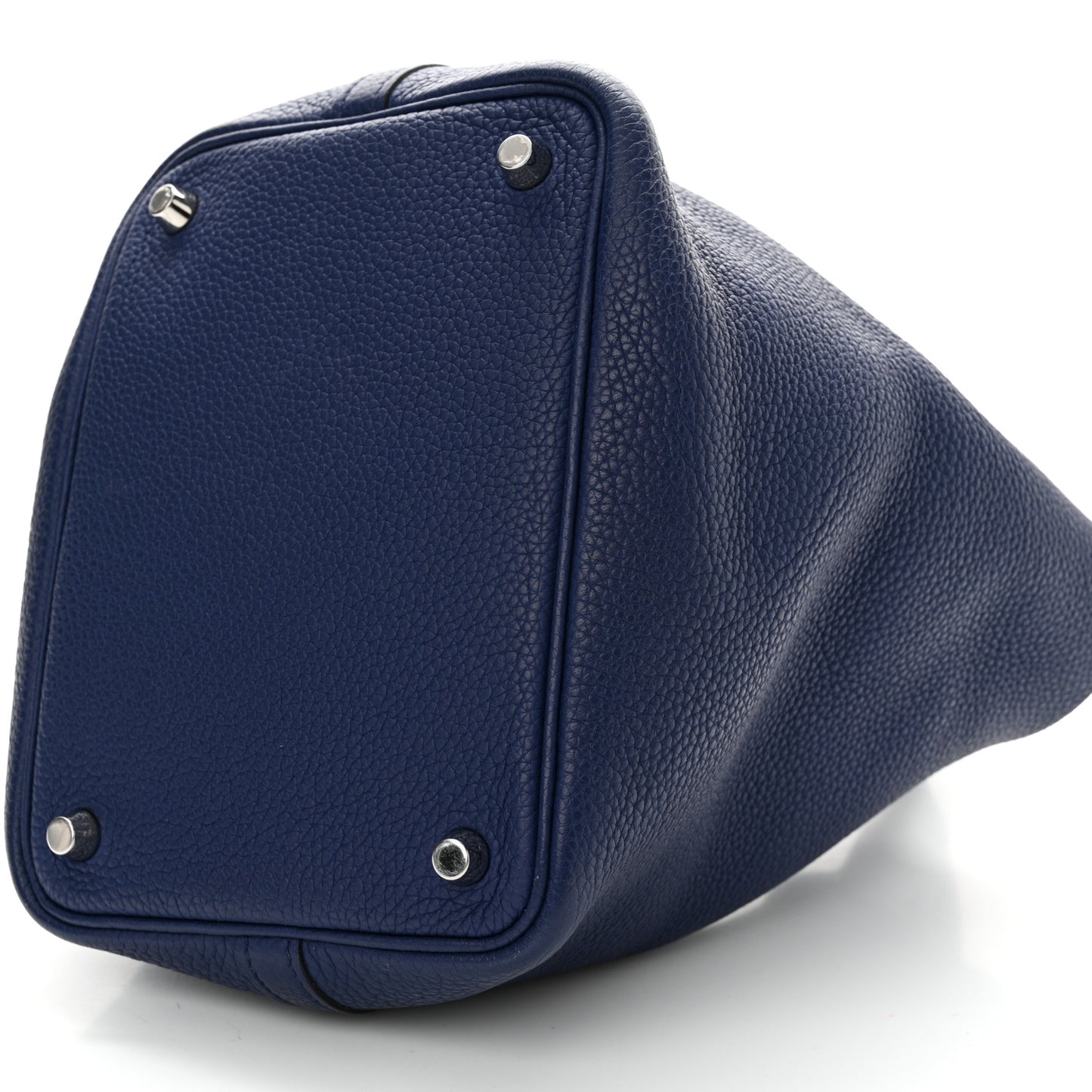 Taurillon Clemence Picotin Lock 18 PM Bleu Saphir