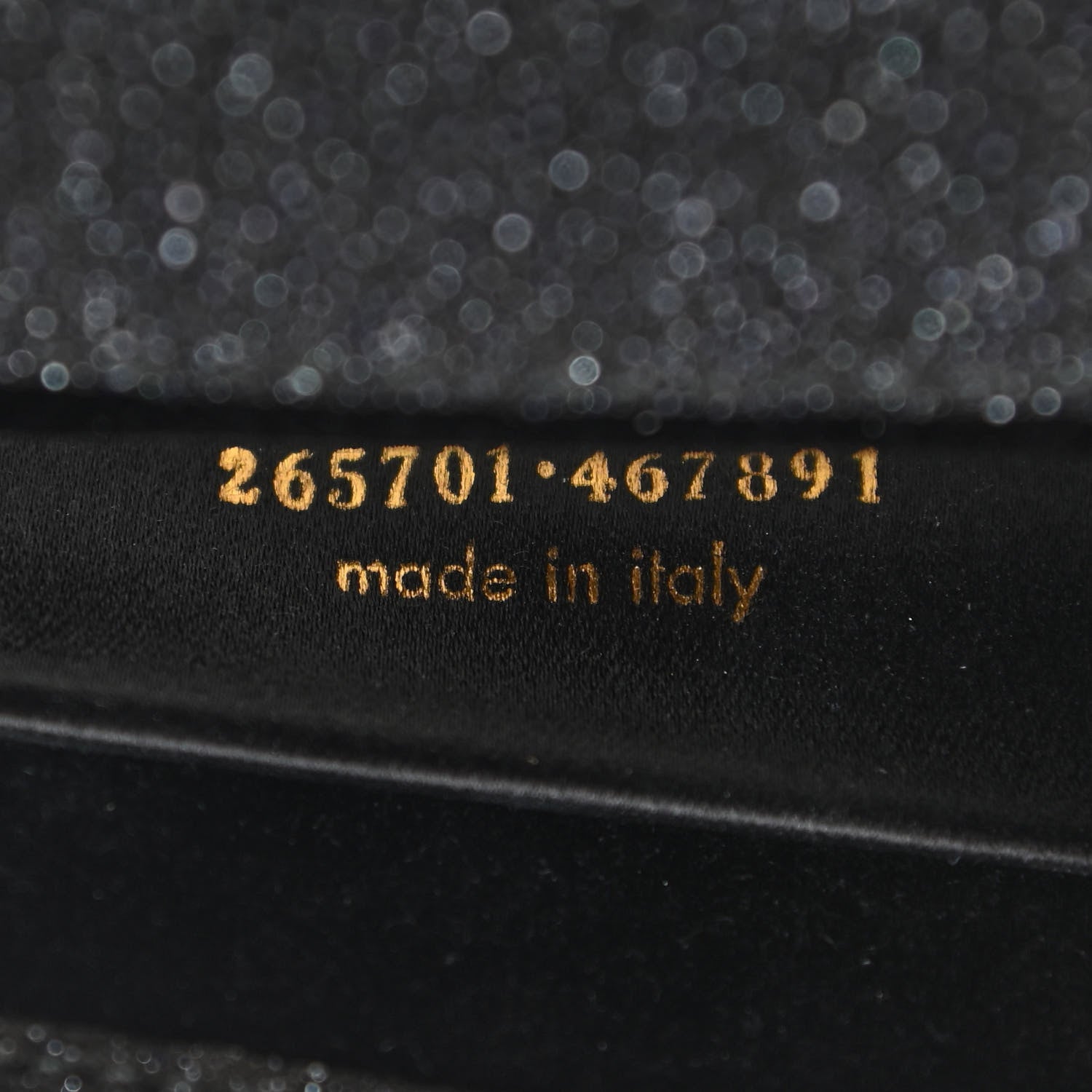 Saint Laurent Glitter Calfskin Classic Y Ligne Clutch Black 7 of 7