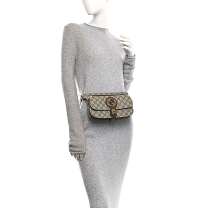 Gucci GG Supreme Monogram Textured Dollar Calfskin Blondie Belt Bag Beige Ebony New Acero 2 of 10
