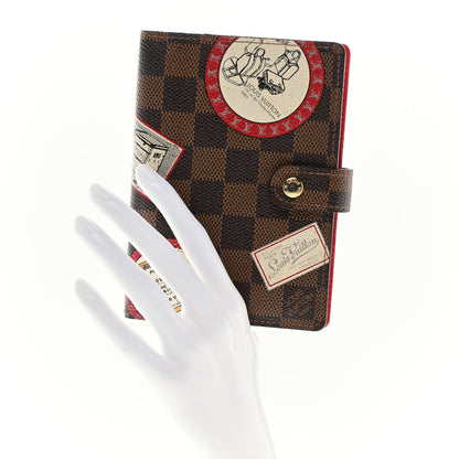 Louis Vuitton Damier Ebene Patch Small Ring Agenda Cover 2 of 7