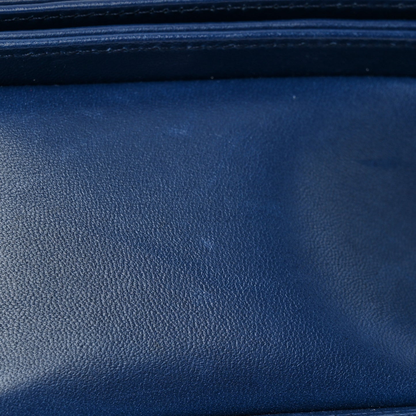 Lambskin Quilted New Medium Boy Flap Dark Blue