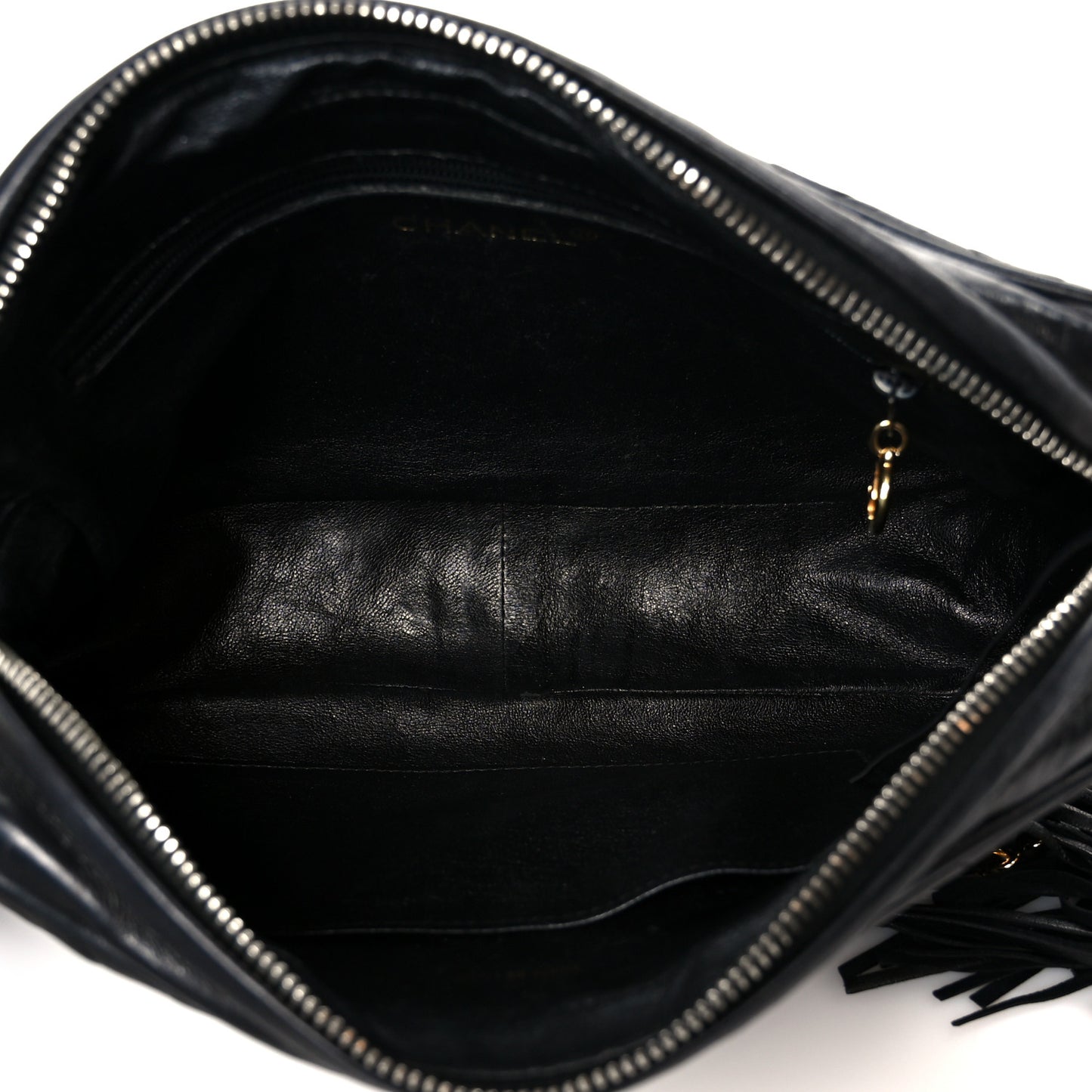 Lambskin Quilted Small Diamond CC Camera Case Black