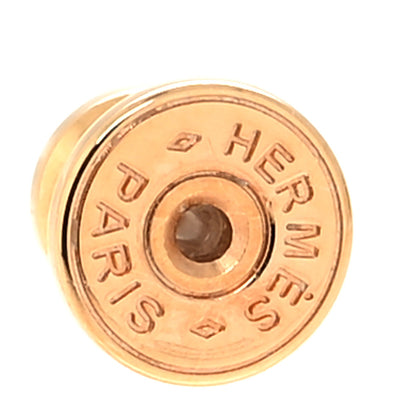 Hermes Gold Lacquered Mini Pop H Earrings Orange 4 of 6