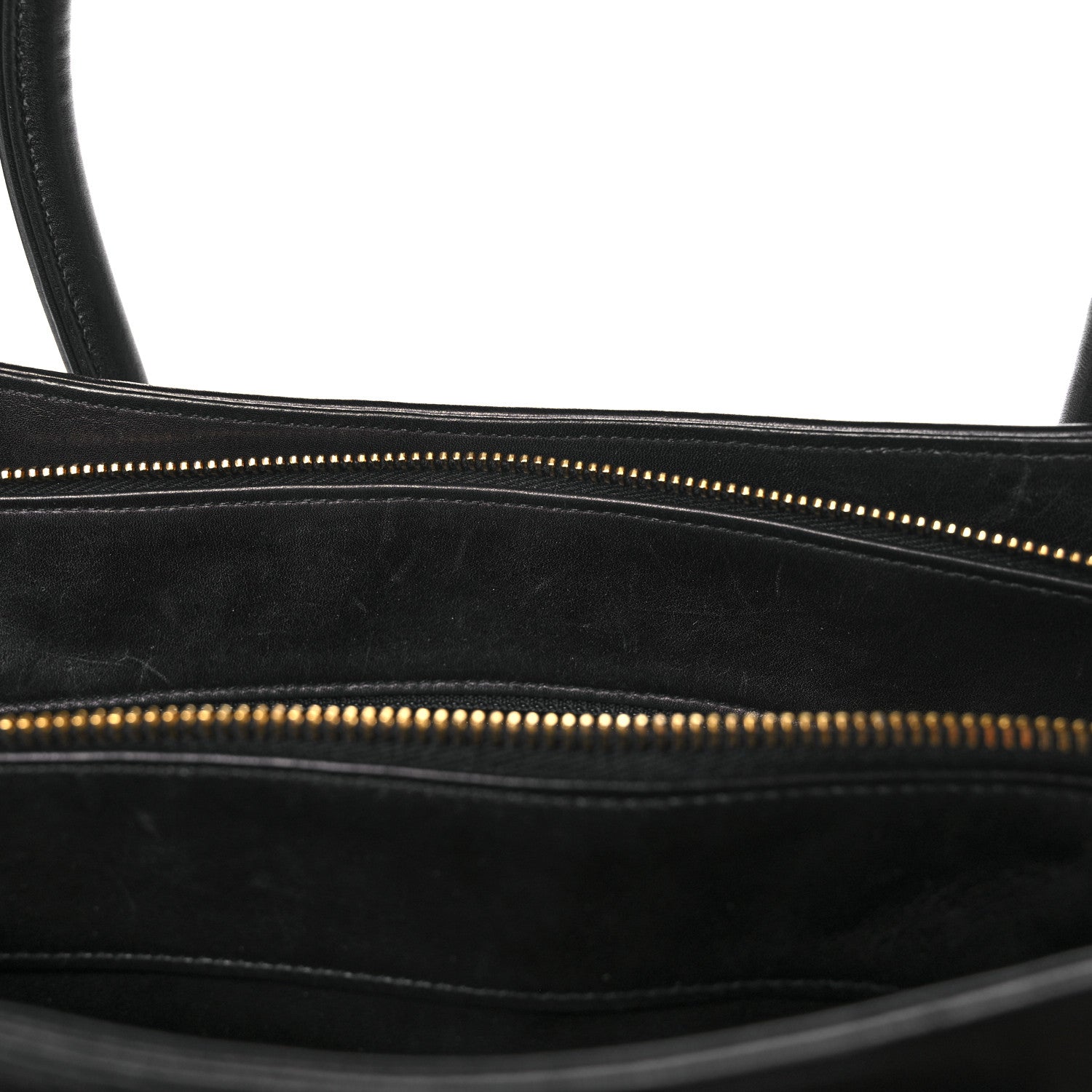 Chanel Lambskin Chevron Quilted Top Handle Bag Black 8 of 17