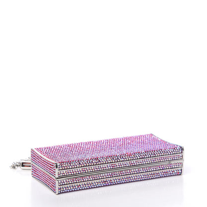 Judith Leiber Swarovski Crystal Minaudiere Clutch Pink 4 of 13