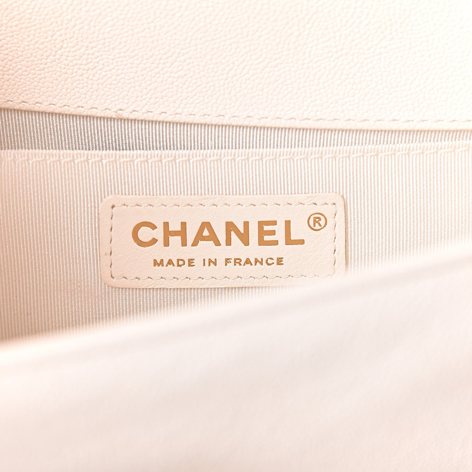 Chanel Caviar Quilted Small Boy Flap Ivory 9 of 12