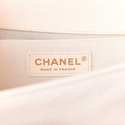 Chanel Caviar Quilted Small Boy Flap Ivory 9 of 12
