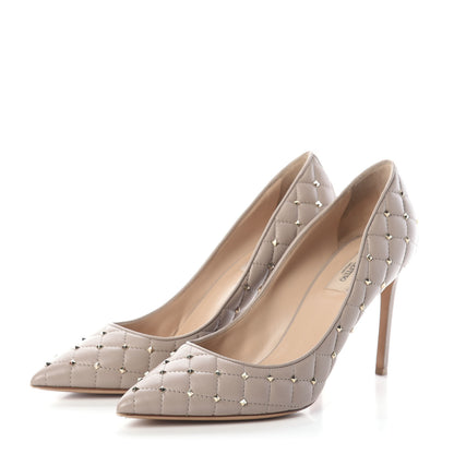 Valentino Garavani Nappa Rockstud Spike 90mm Pumps 41.5 Poudre 3 of 7