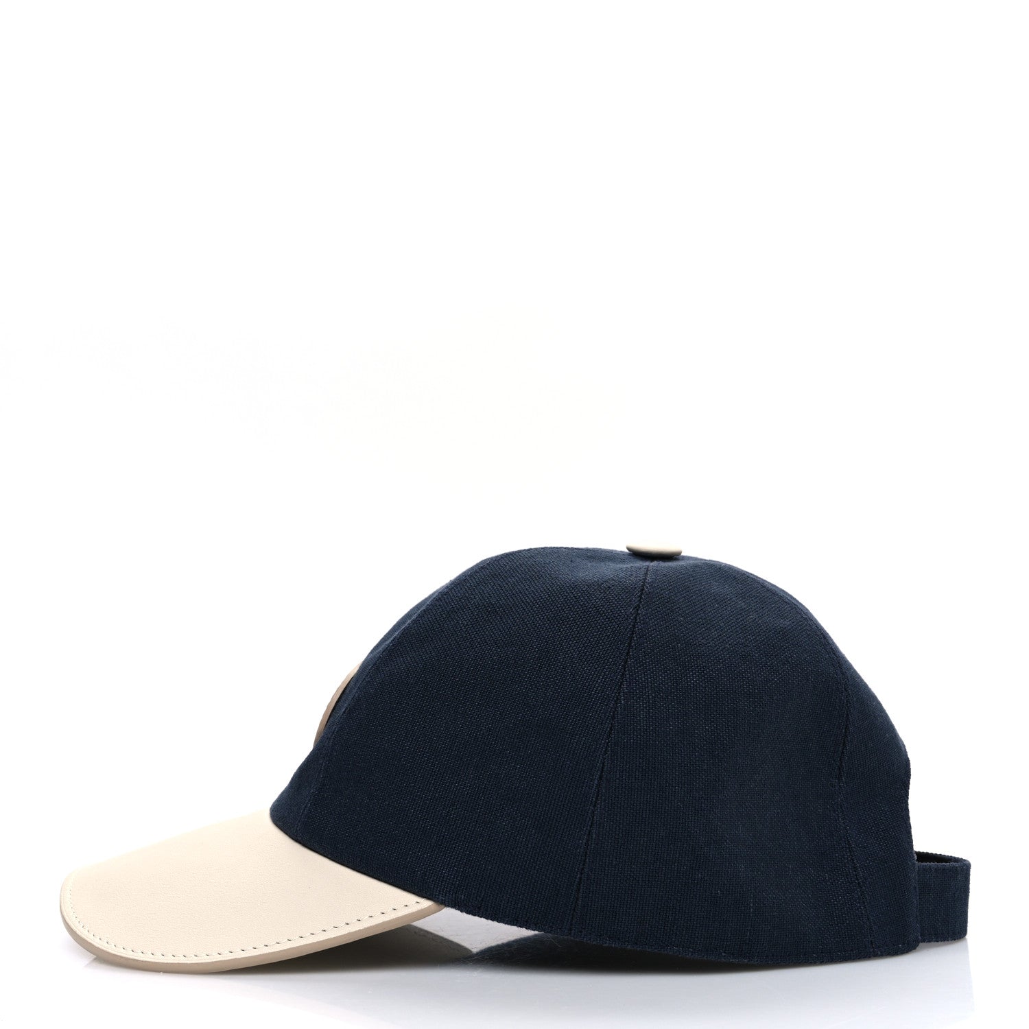 Hermes Cotton Canvas Swift Sevres Evelyne Cap 57 Marine Nata 4 of 8
