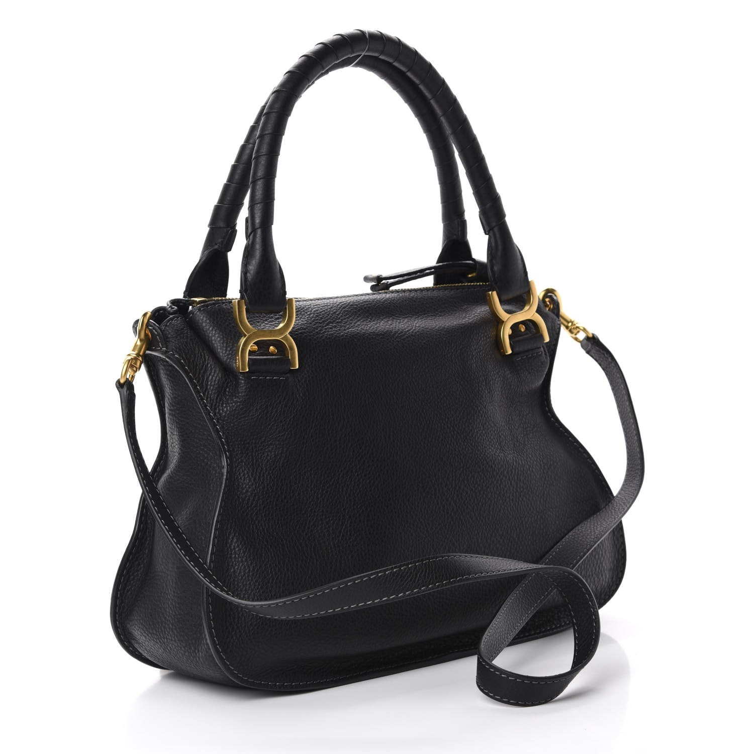 Chloe Calfskin Medium Marcie Satchel Black 4 of 12