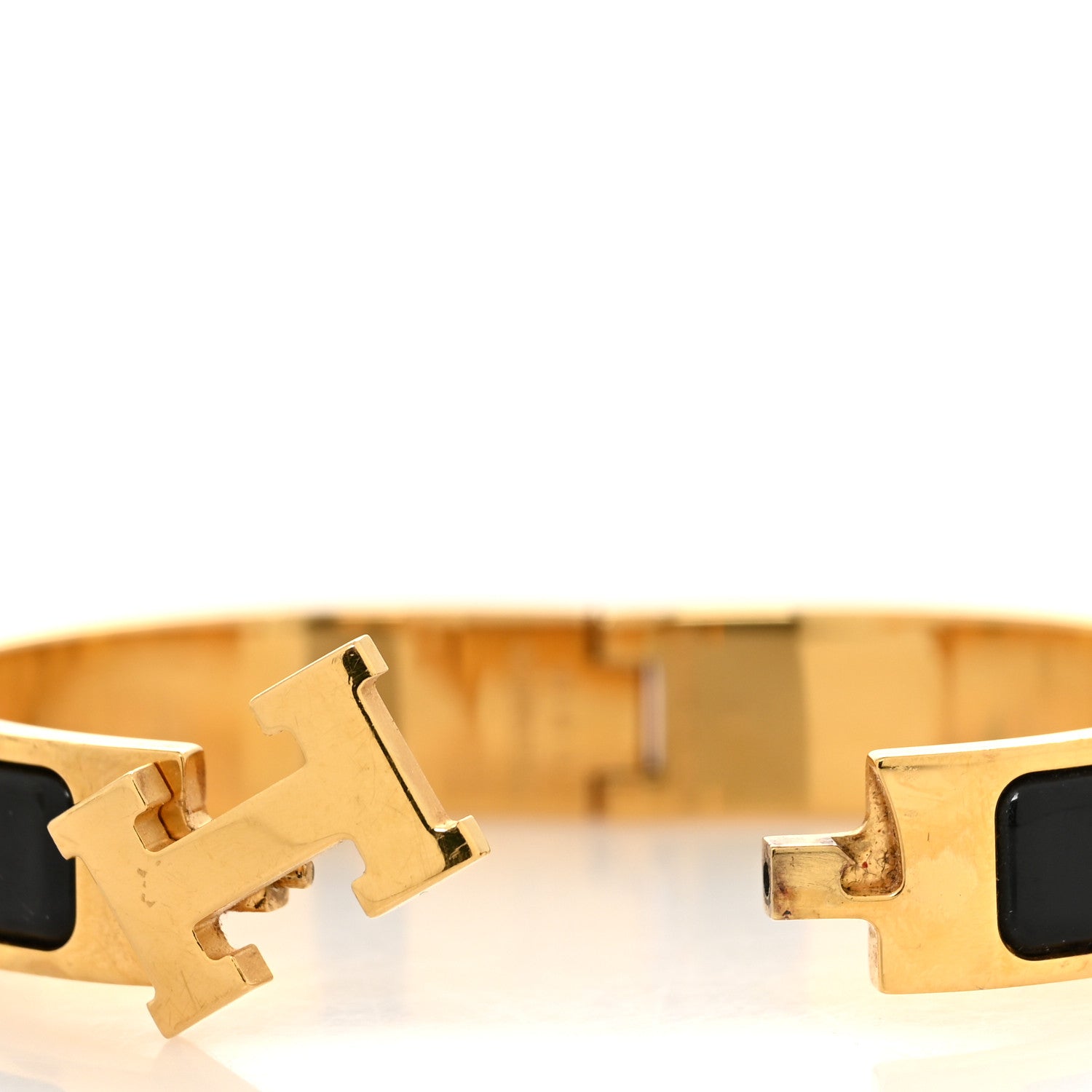 Hermes Enamel Narrow Clic Clac H Bracelet PM Black 4 of 5