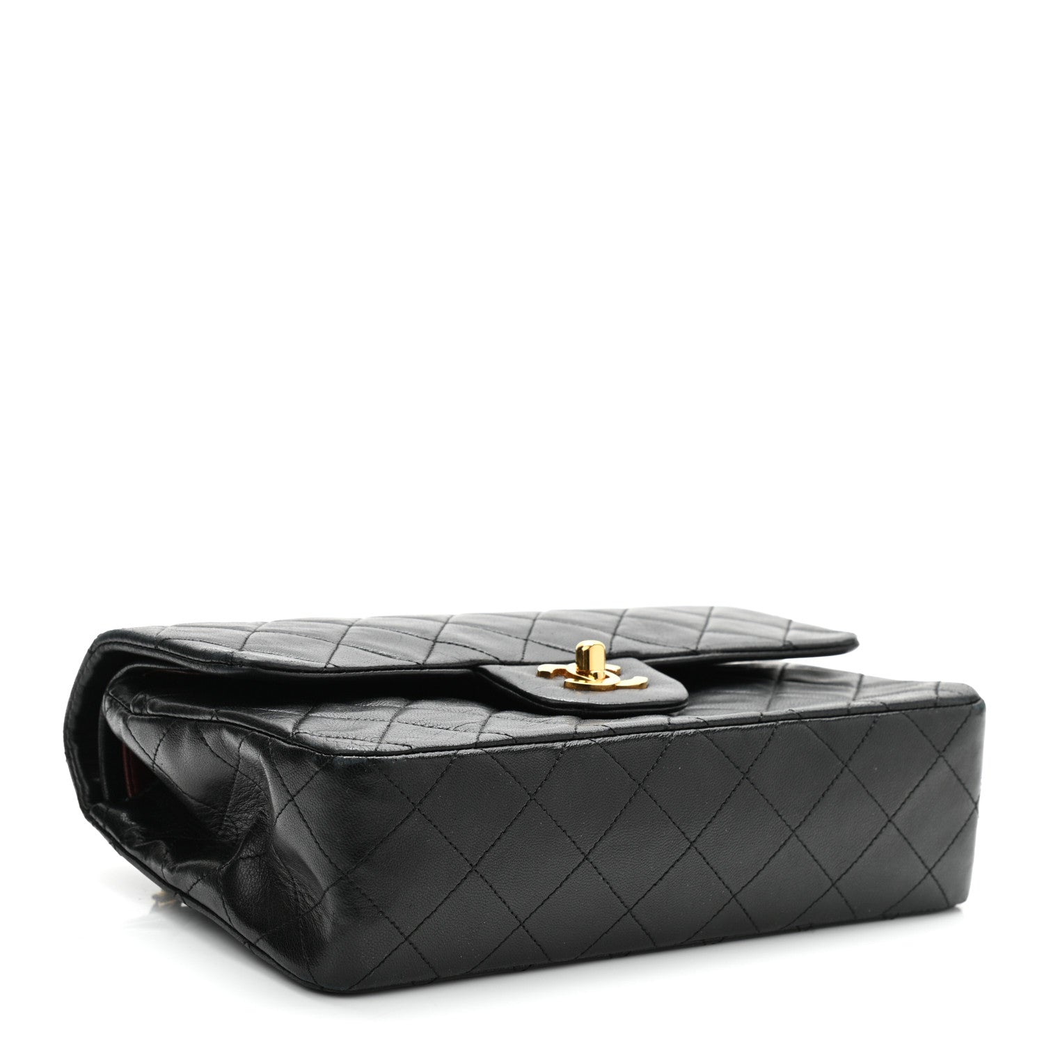 Chanel Lambskin Quilted Small Double Flap Black 4 of 13