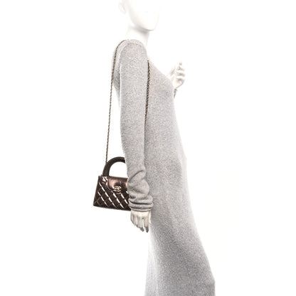 Chanel Metallic Aged Calfskin Quilted Nano Kelly Shopper Bronze 2 of 11