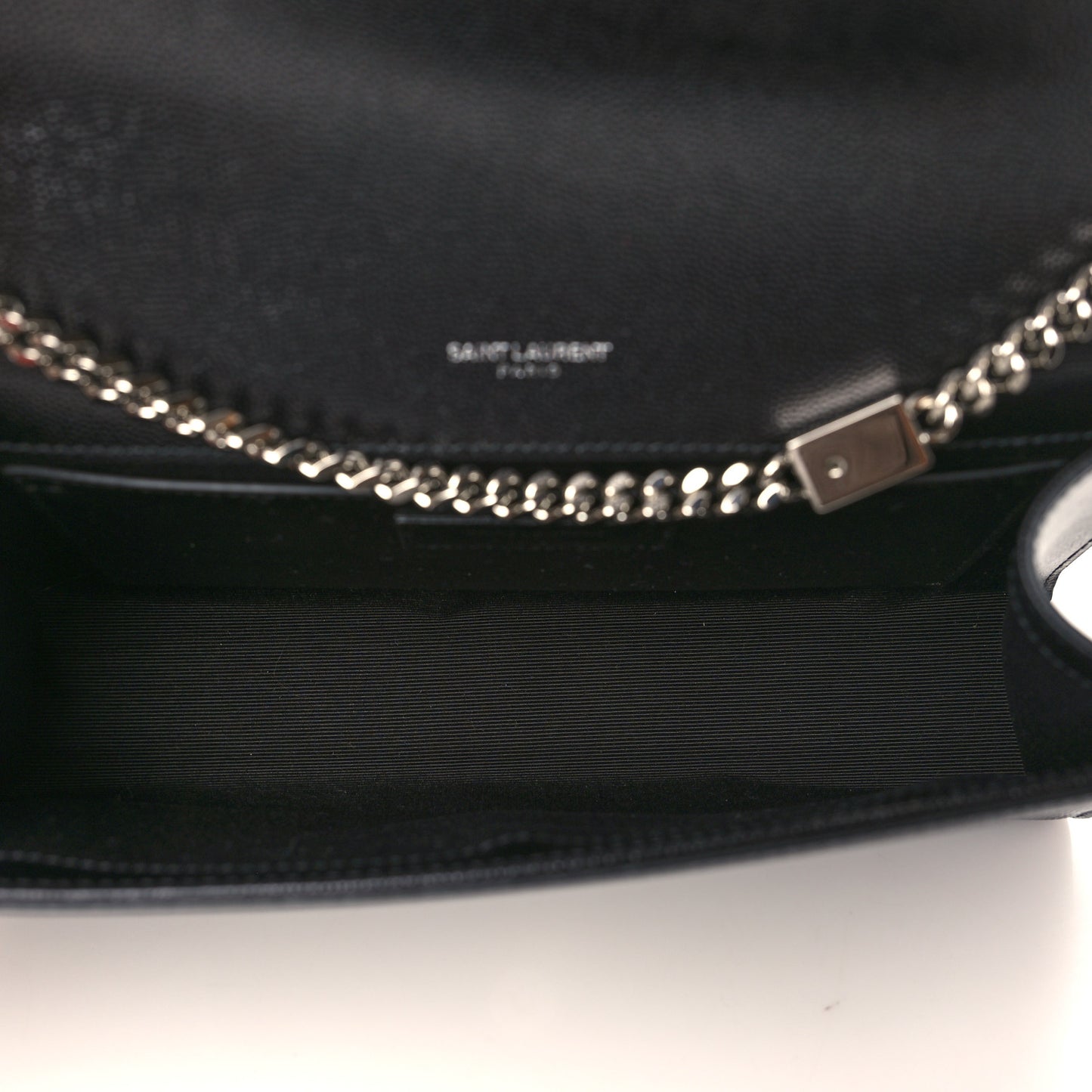 Grain De Poudre Medium Classic Monogram Kate Satchel Black
