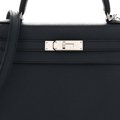 Hermes Epsom Kelly Sellier 28 Bleu Indigo 8 of 10