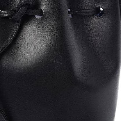 Mansur Gavriel Calfskin Mini Bucket Bag Black Royal 12 of 12