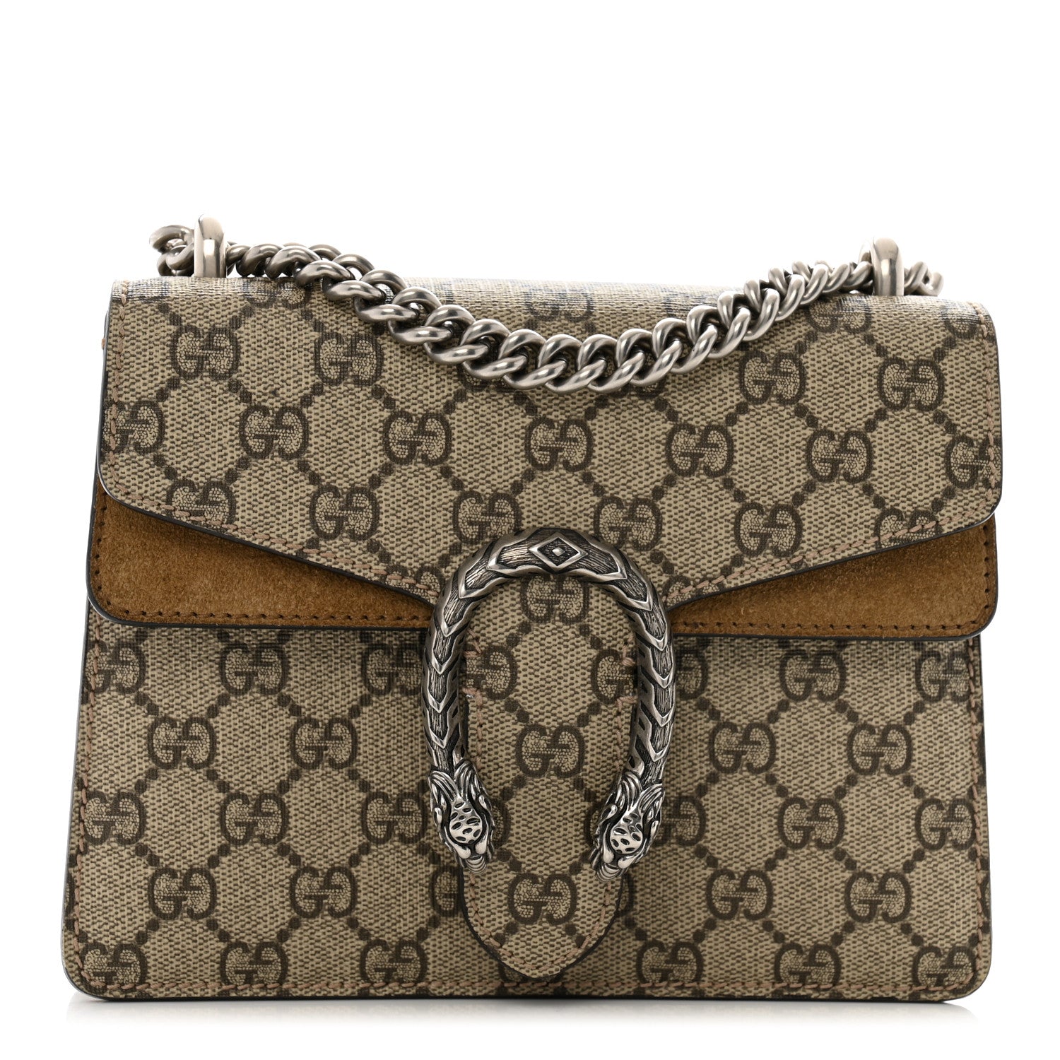 Gucci GG Supreme Monogram Mini Dionysus Shoulder Bag Taupe 1 of 15
