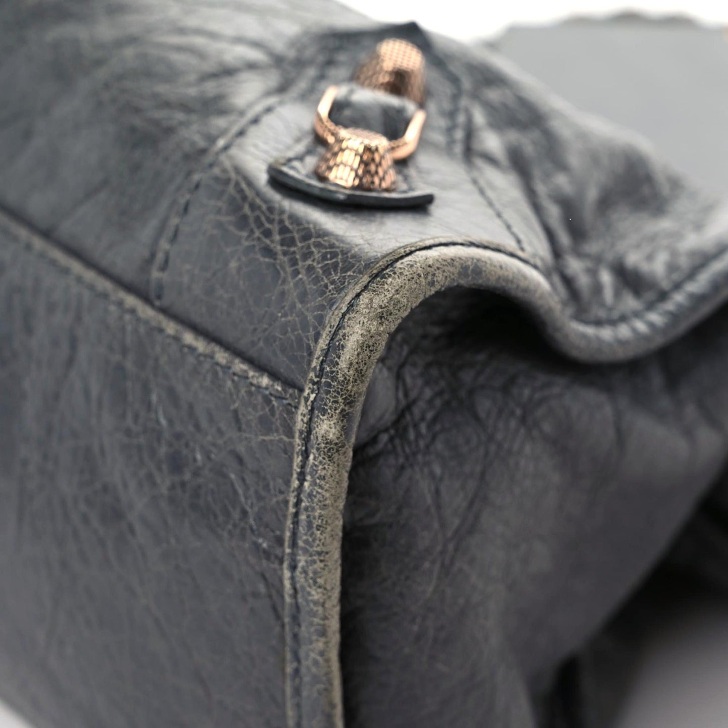 Agneau Giant 12 Rose Gold Hardware City Gris Tarmac