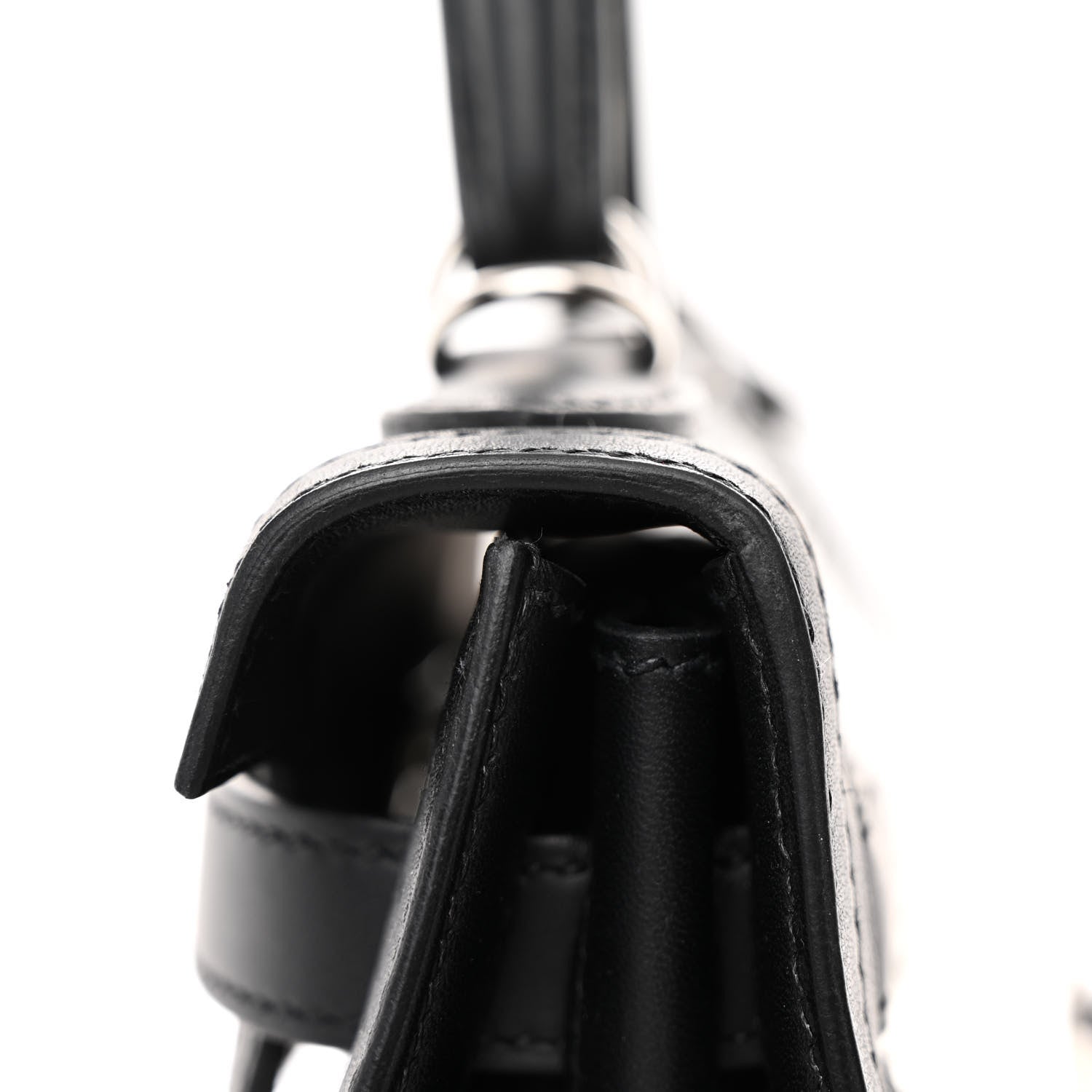 Hermes Toile Quadrille Swift Kelly Sellier 28 Ecru White Black 11 of 13