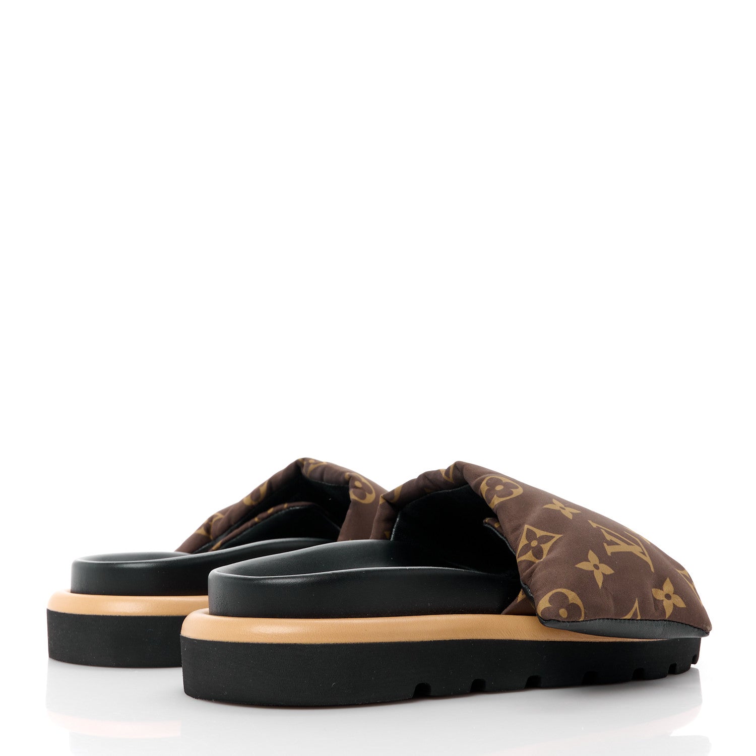 Louis Vuitton Nylon Monogram Pool Pillow Comfort Mule 36 Cacao Brown 4 of 8