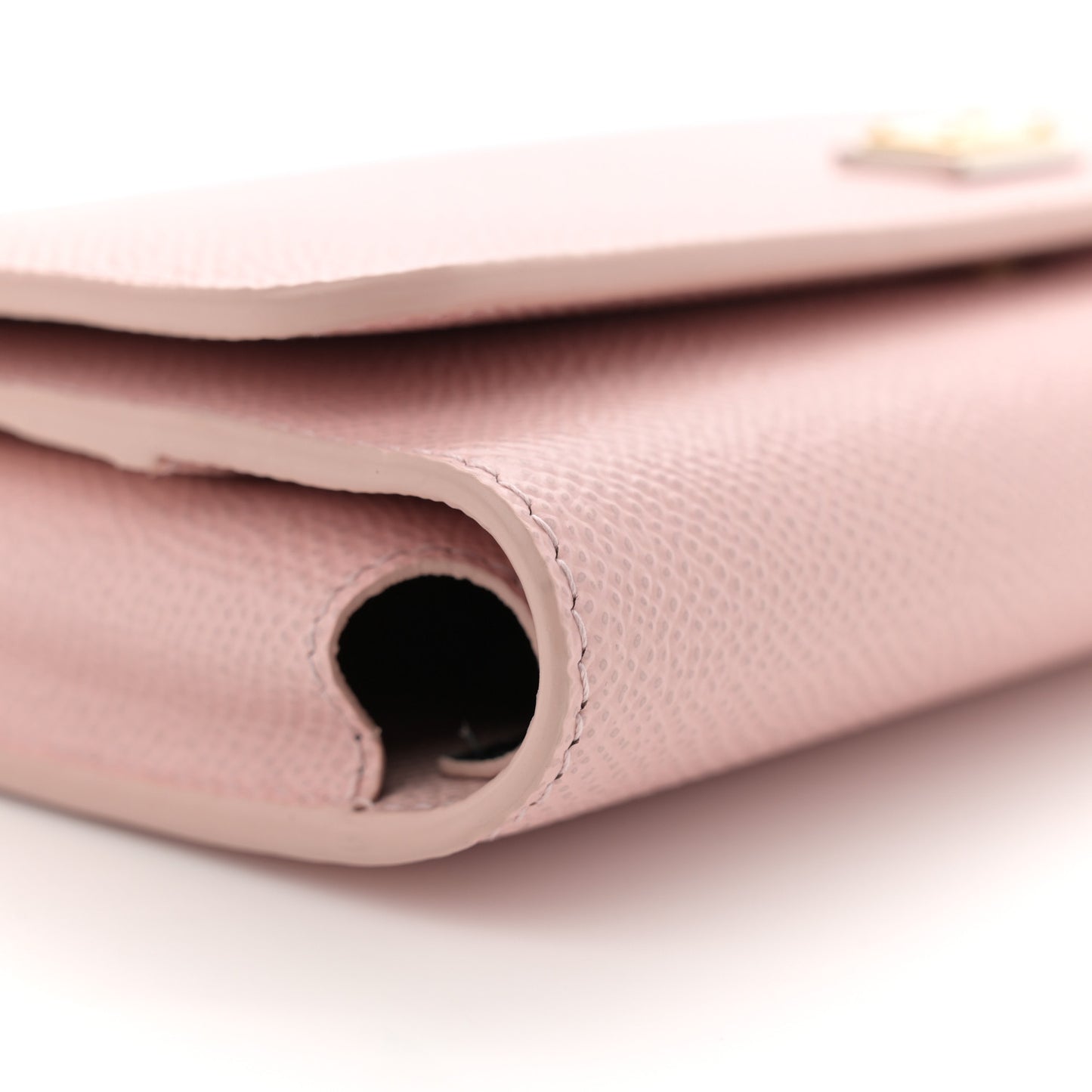 Dauphine Gloss Chain Strap Phone Bag Cipria