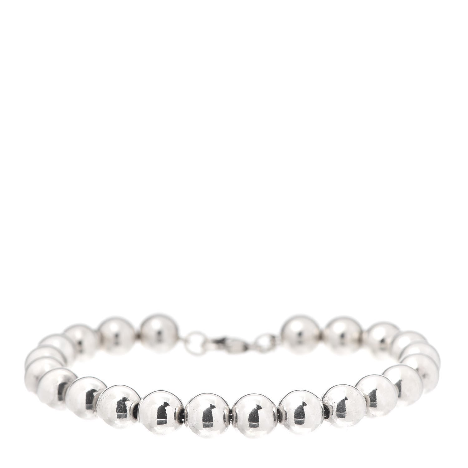 Tiffany Sterling Silver 8mm HardWear Ball Bracelet 1 of 6