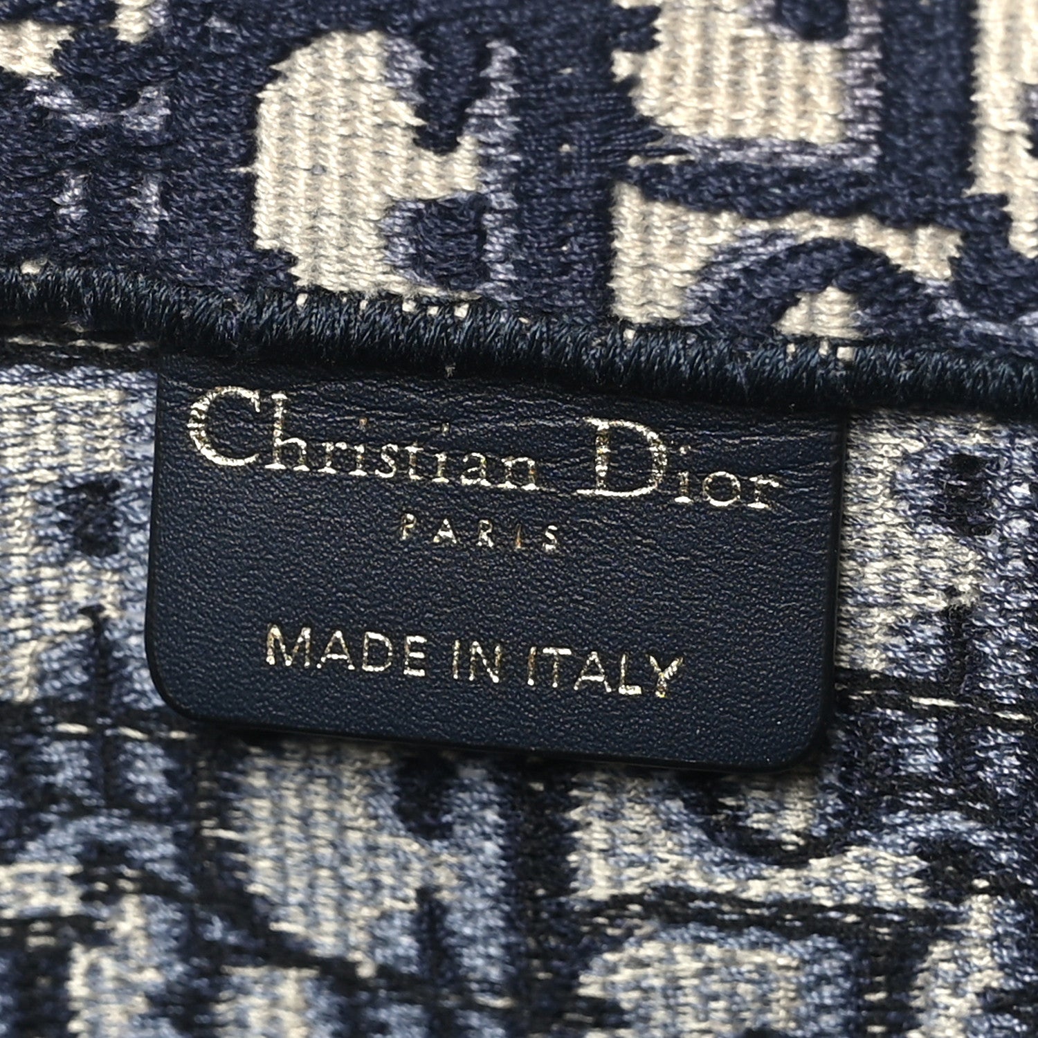 Christian Dior Oblique Large Book Tote Blue Multicolor 6 of 9
