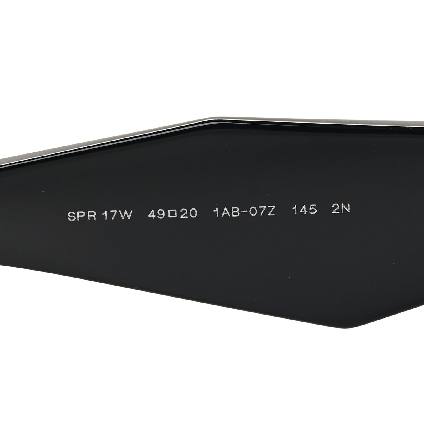 Acetate Symbole Sunglasses SPR 17W Black