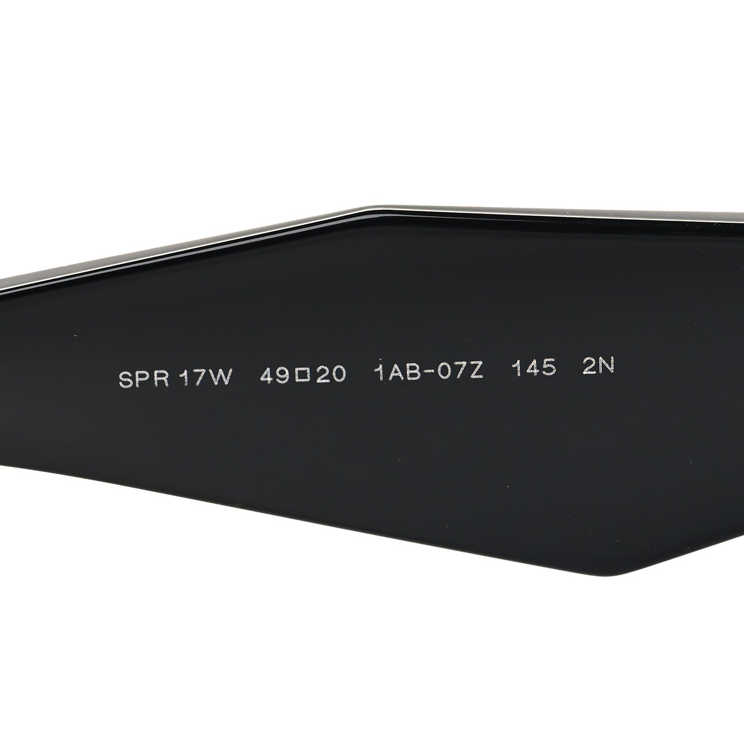 Prada Acetate Symbole Sunglasses SPR 17W Black 6 of 7