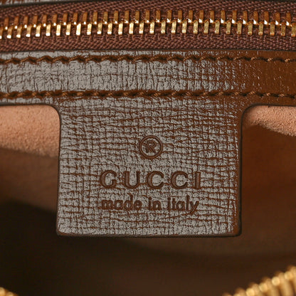 Gucci GG Supreme Monogram Small Horsebit 1955 Shoulder Bag Beige Brown Sugar 6 of 10