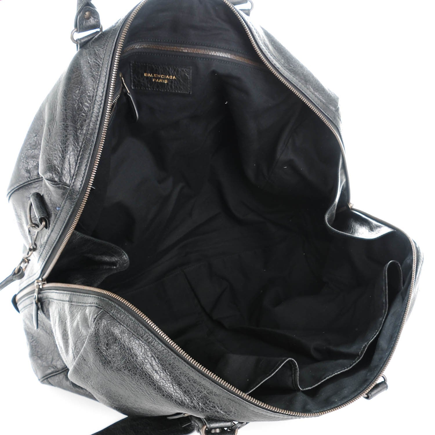 Balenciaga Agneau 24Hour Voyage Travel Bag Black 5 of 8